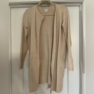 J. Crew Cream Cardigan Sweater Classic Knit